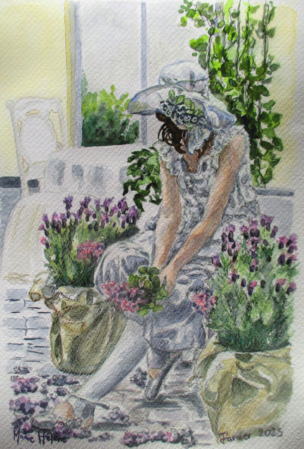 Dame à la lavande